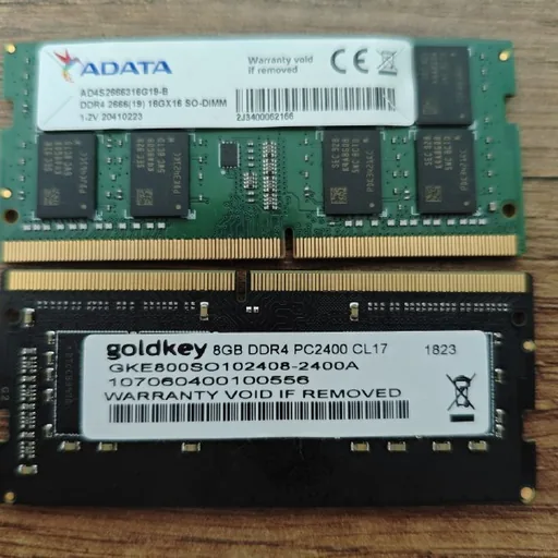 ADATA 16 GB and Goldkey 8 GB RAM