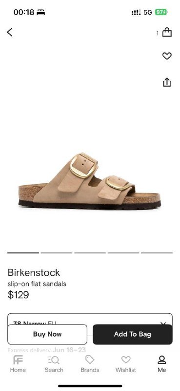 Сандалии Birkenstock Arizona Big Buckle размер 38 узкая колодка