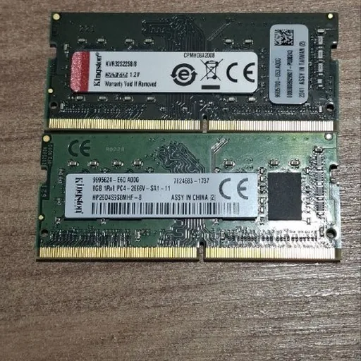 Kingston 8 გბ ოპერატიული მეხსიერების მოდულები