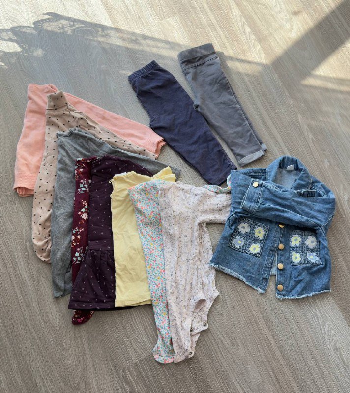 Пакет одежды для девочки 1,5 годика 86 размер