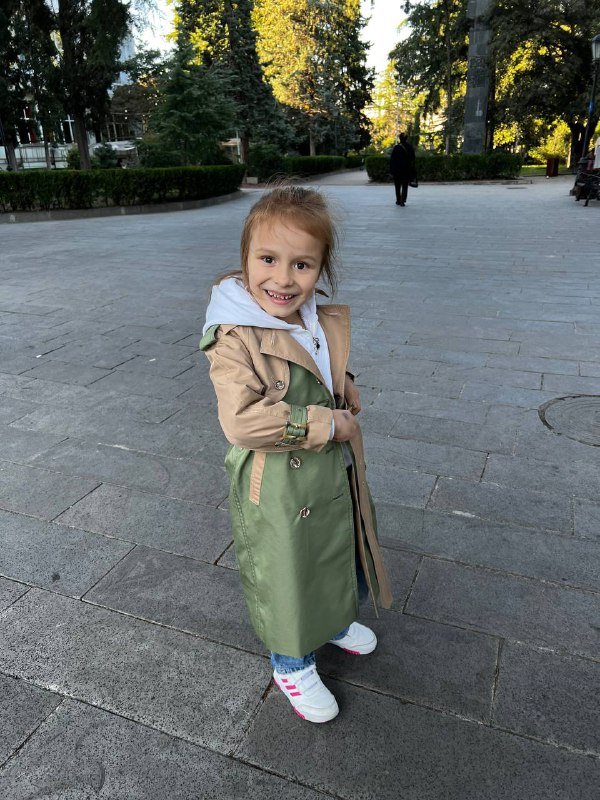 Тренч для девочки 116-122 см 5
