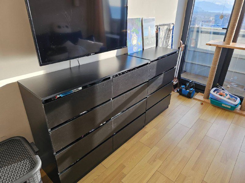 Большой комод 120х40х100 см, Маленький комод 70х40х100 см