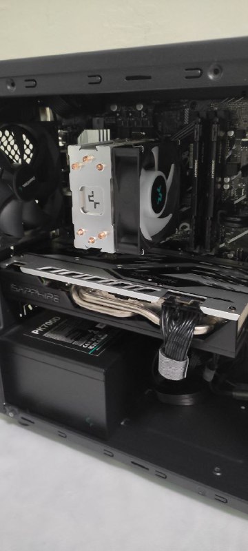 Компьютер i3-12100f, RX 580 8GB, 16GB DDR4, SSD 500GB, монитор 24" 2
