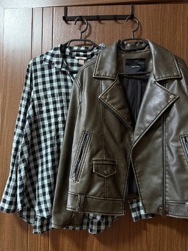 Косуха Bershka, рубашка в подарок 4