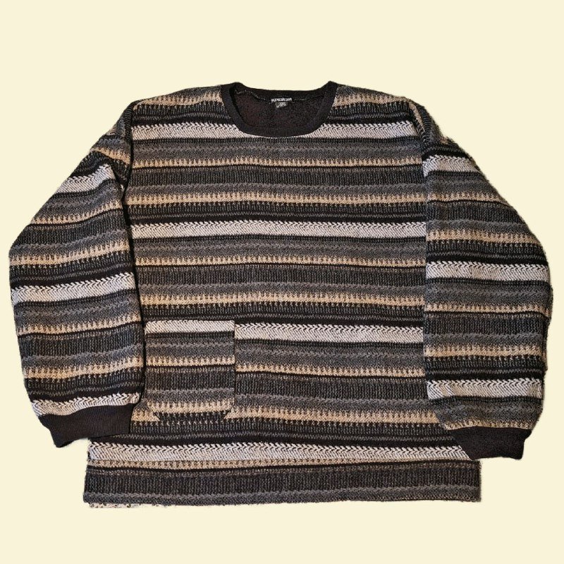 Синий полосатый свитер КРЕЙЗИ