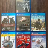 PS4, 7 дисков, 2 джойстика 2