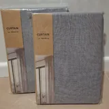 Шторы JYSK под серый лён, 145×300 см, пара 1