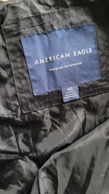 Куртка пуховик черный American eagle 6