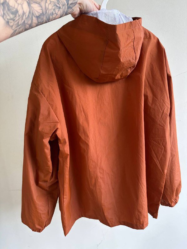 Дождевик унисекс кирпичного цвета размер XL 4