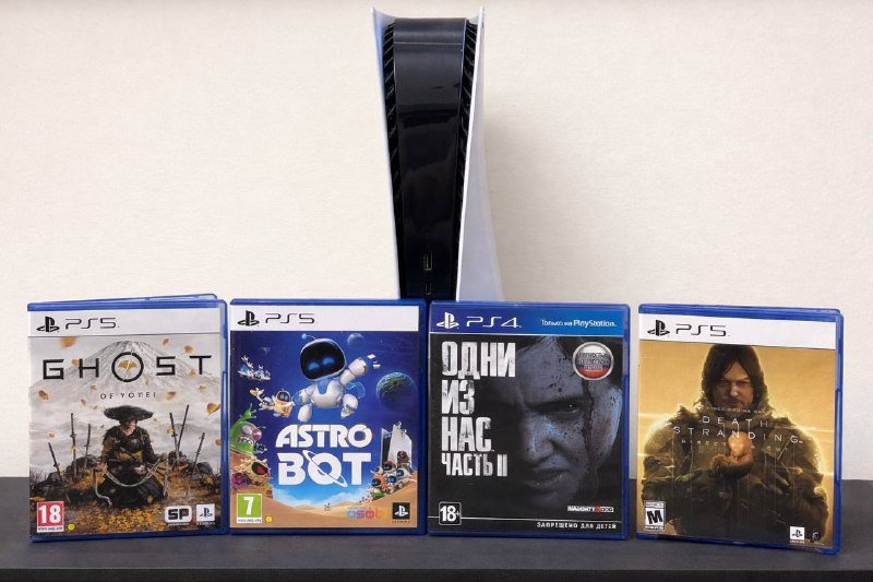 Игры на дисках для PS5 PS4 Ghost of Yotei, Astrobot, The last of us part 2, Death stranding