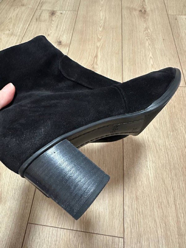 Ботильоны Hogl натуральная замша черные размер 5 1/2 4