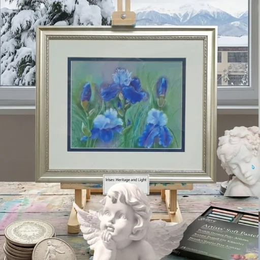 Интерьерная картина, ирисы