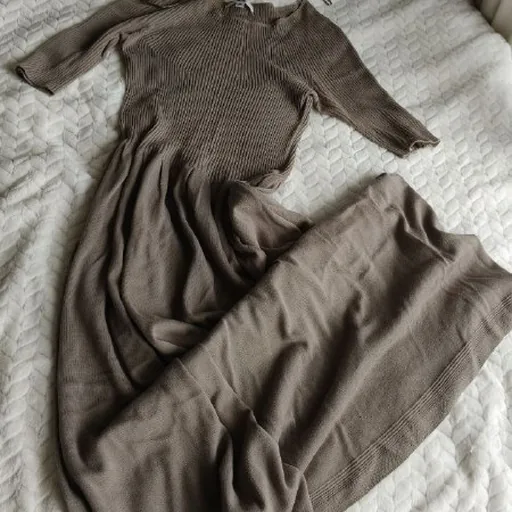 Платья UNIQLO, халат-накидка, платье в клетку, юбка