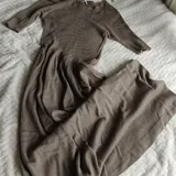 Платья UNIQLO, халат-накидка, платье в клетку, юбка 1
