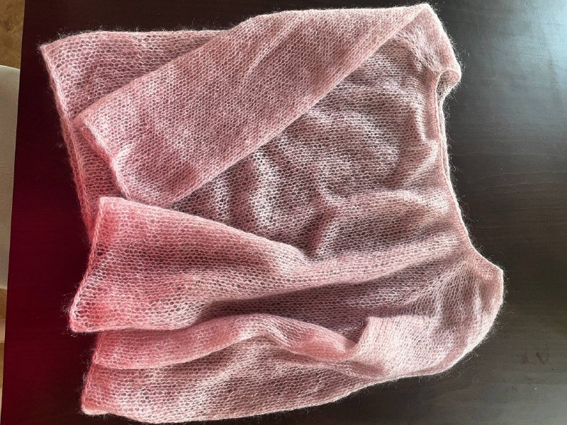 Вязаные прозрачные паутинки из мохера