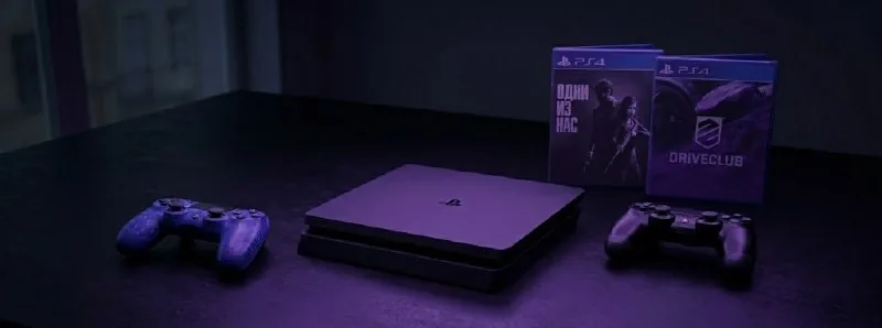 PS4 Slim 1TB, 2 джойстика, игры