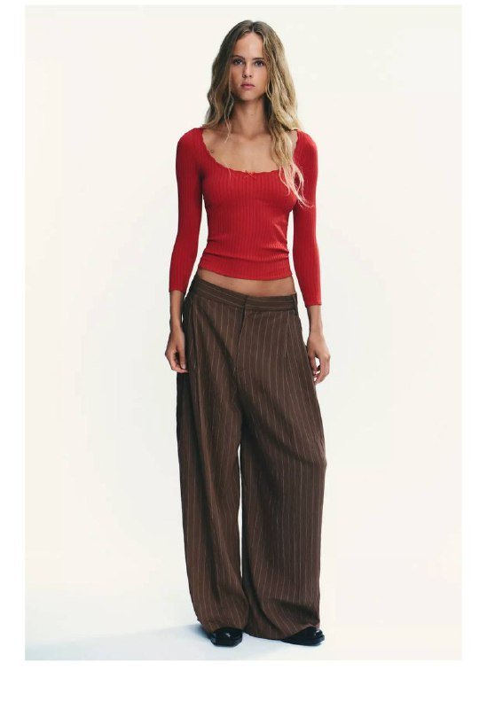 лонг Zara красный, боди белый 2