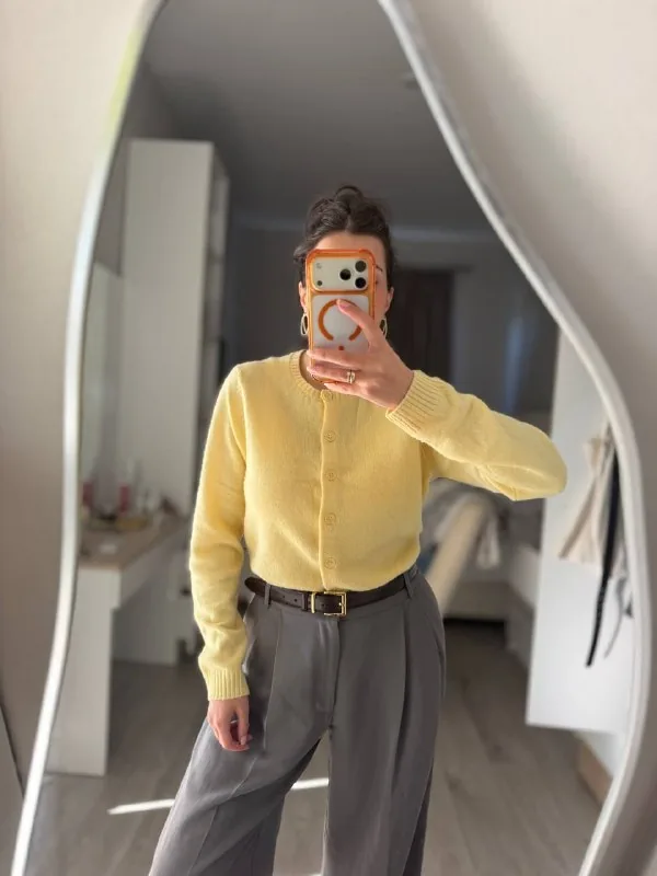 Женский шерстяной кардиган ZARA 1