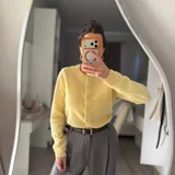Женский шерстяной кардиган ZARA 1