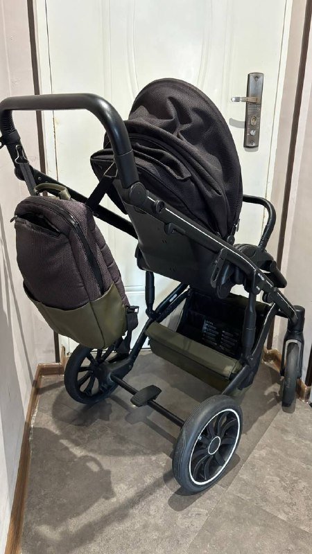 Коляска 2в1 цвет хаки 2