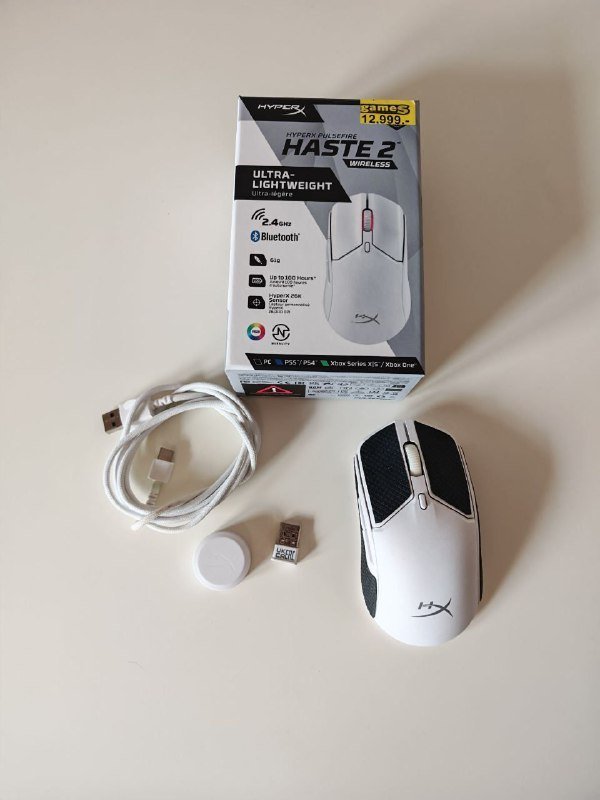 Мышь HyperX Pulsefire Haste 2 Wireless White