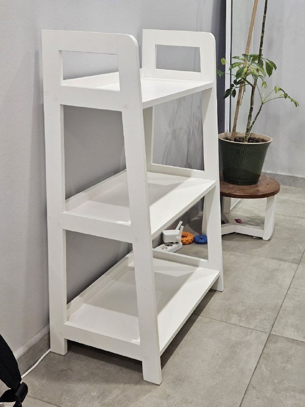 Стеллаж JYSK белый 3 полки