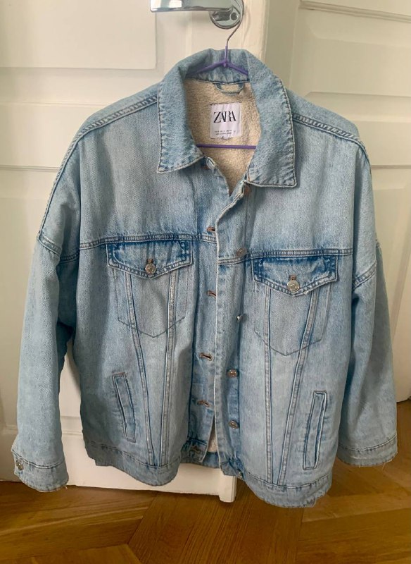 Женская джинсовая куртка Zara, Мужская кожаная косуха