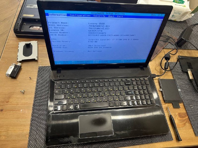 Lenovo G500 ноутбук на запчасти 2