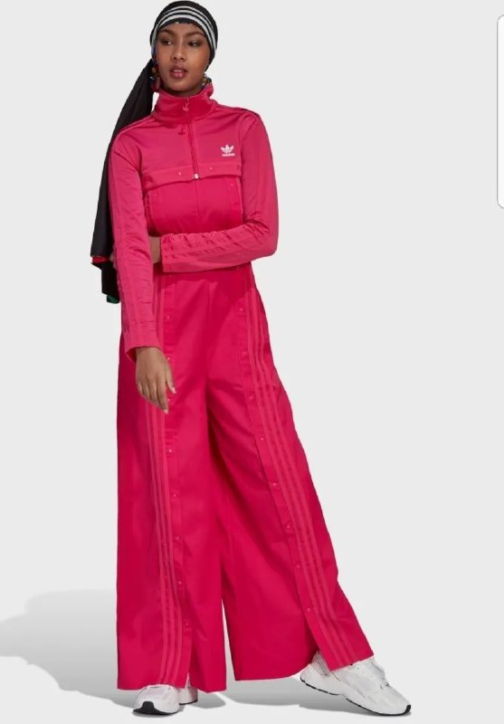 Костюм женский ADIDAS полукомбинезон и жакет фуксия