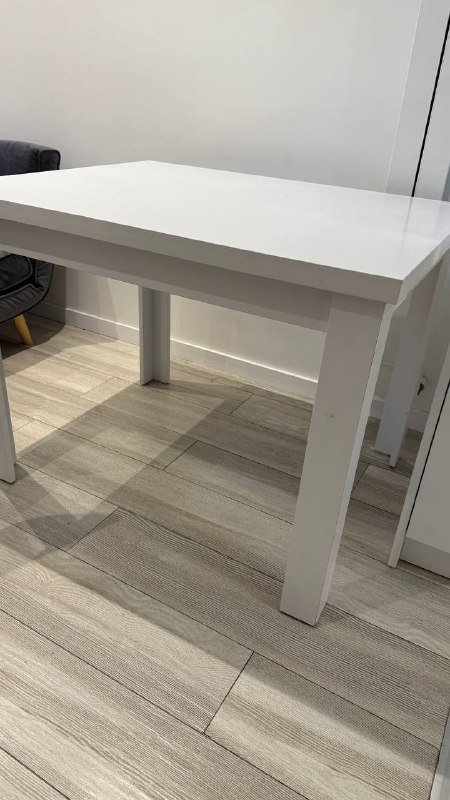 Стол обеденный IKEA, Jysk белый 3