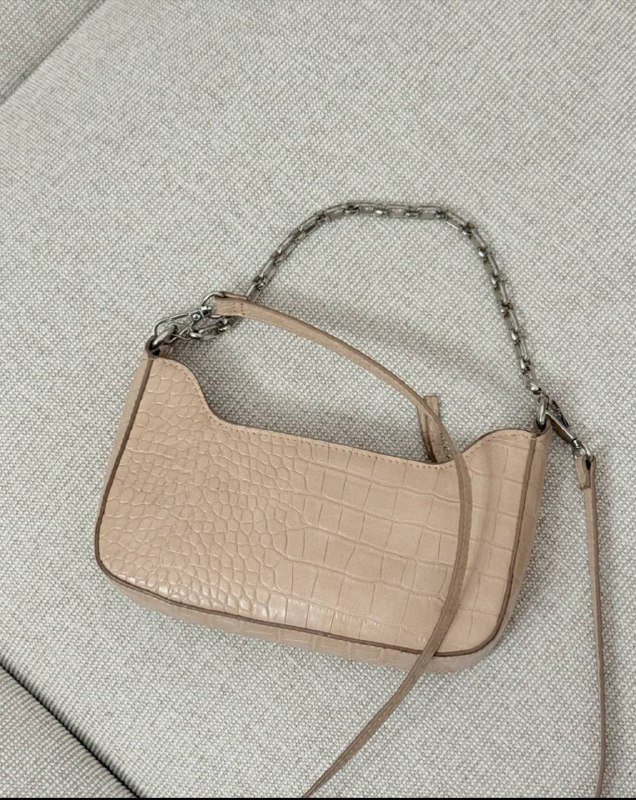 Сумка MANGO бежевая с цепочкой