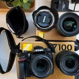 Nikon D7100 с тремя объективами и аксессуарами 2