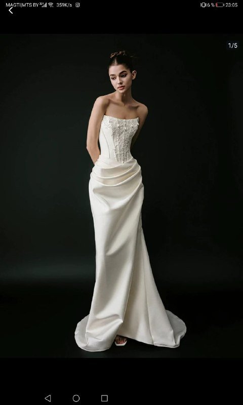 Новое свадебное платье размер s 2