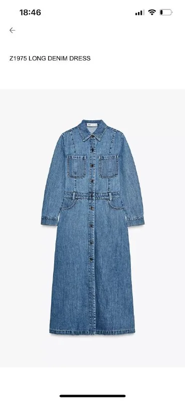 Джинсовое платье Zara 1