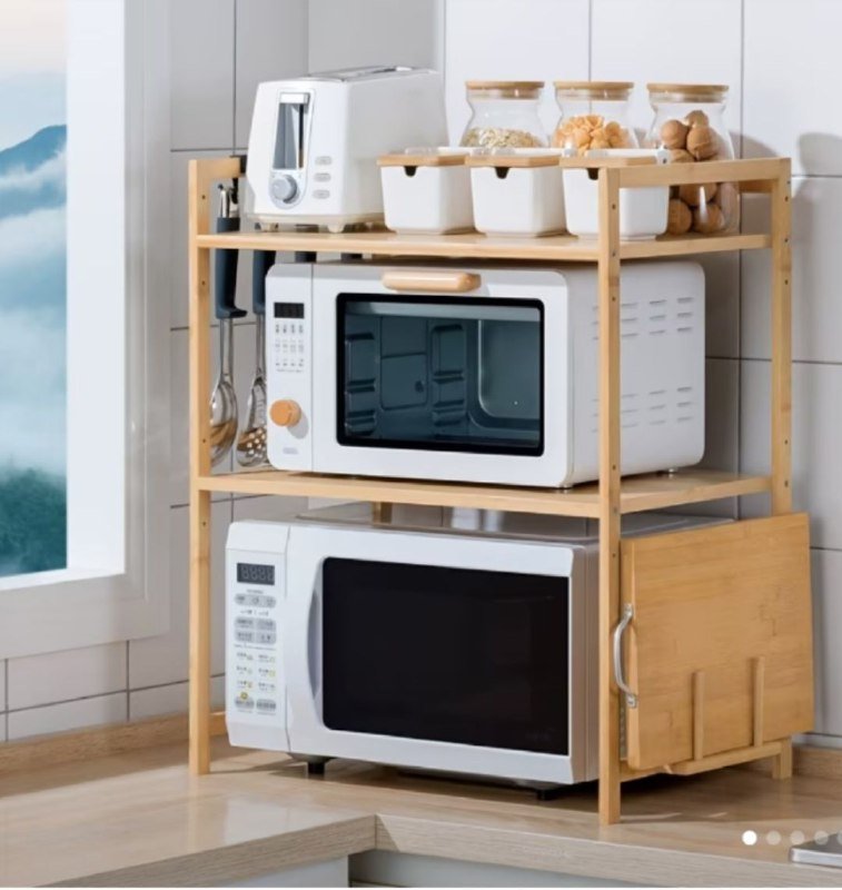 Полка для кухни деревянная 6