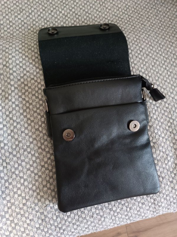 Барсетка сумка с лентой через плечо