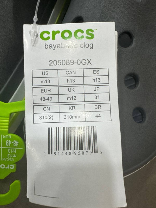 Crocs размер M13 новые оригинальные 5