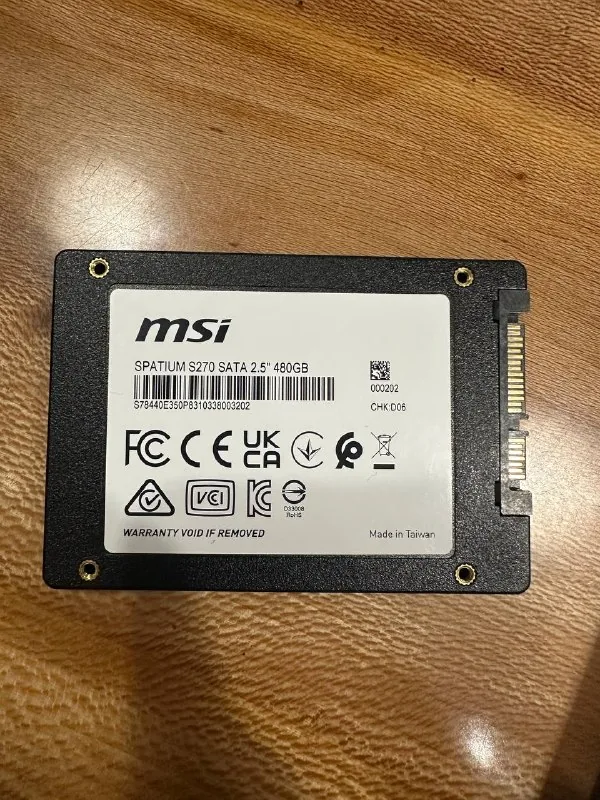 SSD 480GB MSI 1