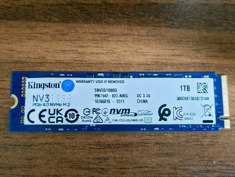 Kingston NV3 1TB NVMe M.2 SSD 1