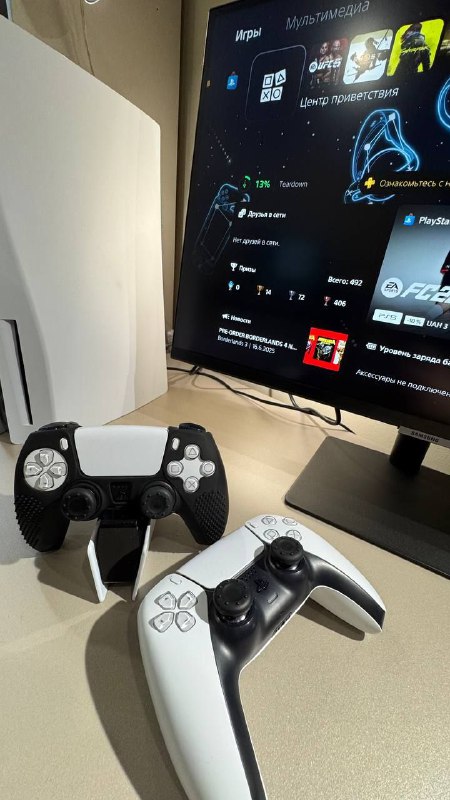 Playstation 5, монитор Samsung 27 дюймов 4К HDR 3