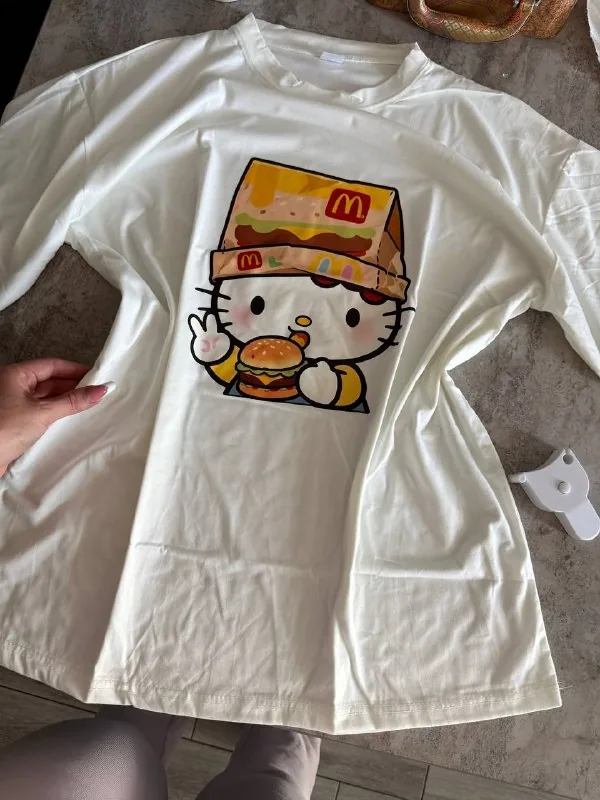 Белая футболка Hello Kitty McDonald's