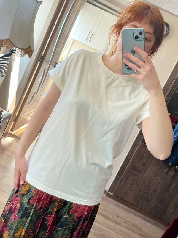 Блузка Zara, топ в цветочек, футболка Uniqlo, футболка Polette 7