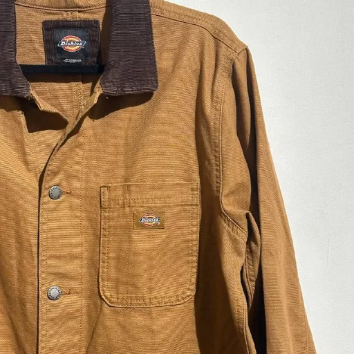 Рубашка-куртка Dickies, куртка Dickies, обувь Nike, кеды Vans