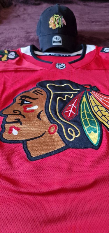 Мужская футболка болельщика NHL Chicago Blackhawks, бейсболка 3