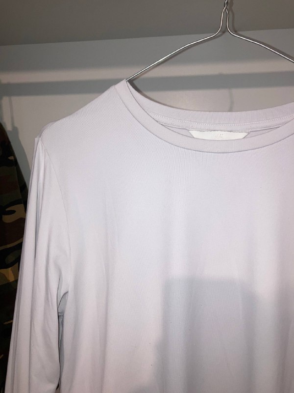 Белый лонгслив H&M размер L 2
