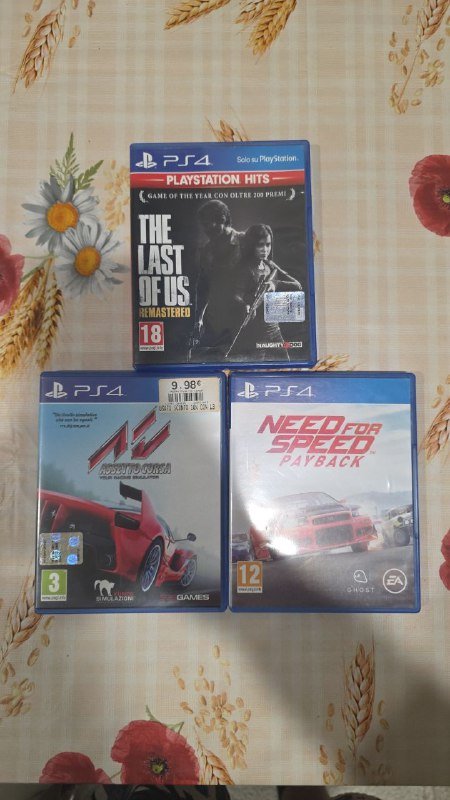 The Last of Us Remastered, Assetto Corsa, Need for Speed Payback PS4 игры