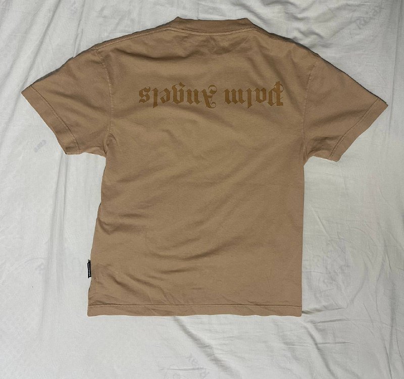 Футболка Palm Angels GD Reverse Logo Tee Beige S 2