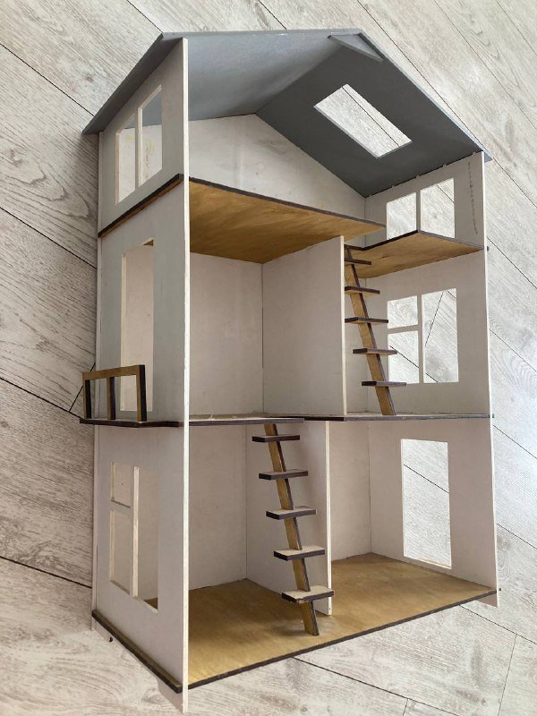 Деревянный домик для кукол 80x55 см