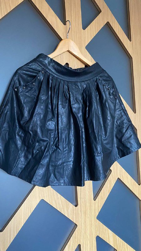 Юбка из искусственной кожи 4