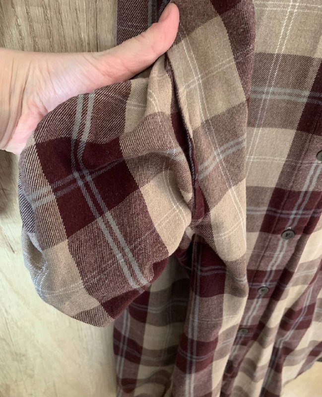 Платье фланель Uniqlo размер S свободное на М с карманами 5